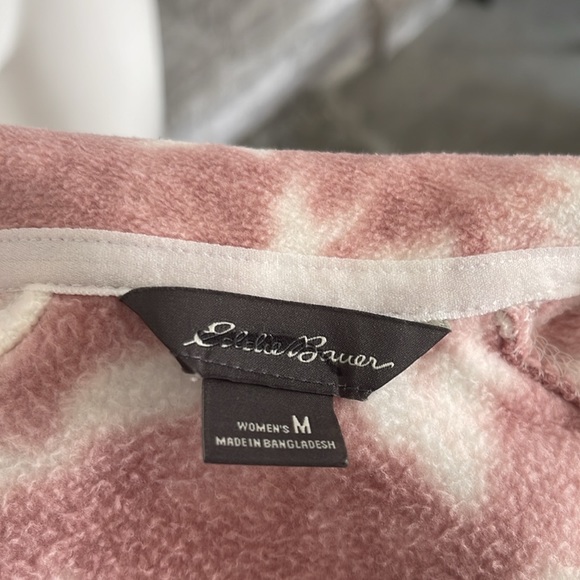 Eddie Bauer 3/4 Zip Fleece Top Sz M - Picture 3 of 3